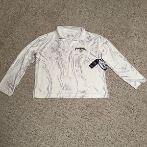 Pittsburgh Penguins NHL Concepts Sport LS Marble Collar Pajama Shirt Women XL‎
